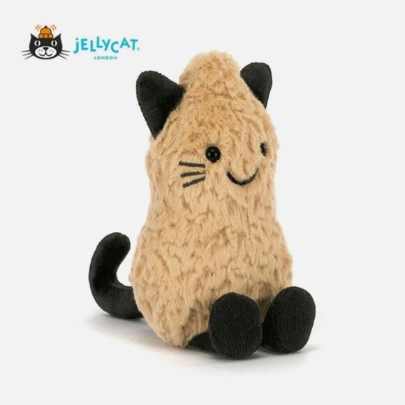 Jellycat Amuseable Peanut Cat Outfit Cute Edition Gifts NWT and Dust Bag - Picture 1 of 7